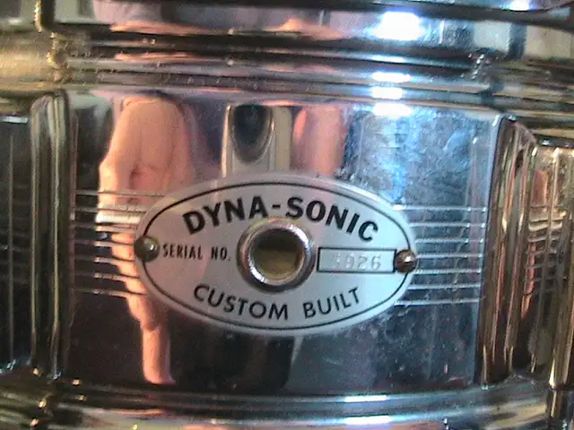 CIRCA 1964 "7"LINE "ROGERS DYNASONIC" HEAVY BRASS CUSTOM BUILT in Drums & Percussion in Windsor Region - Image 9