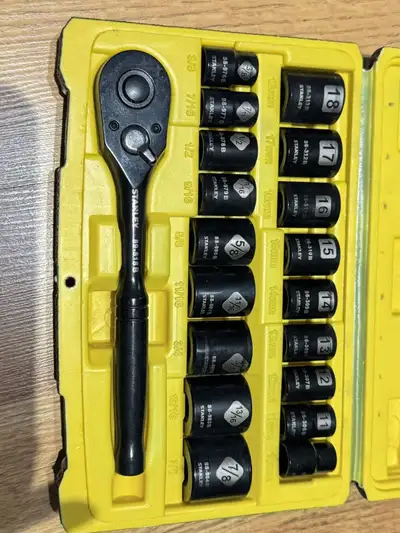 Stanley Professional Grade Black Chrome Socket Set, 19-pc, View more
