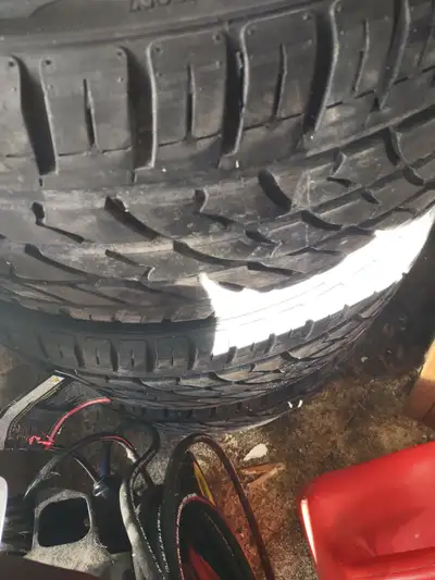 Need to clean out the garage I have 4 22 inch tires rims included no charge no use need to go $250 O...