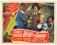 2 Drummer Gene Krupa 1947 RKO Movie Poster Lobby Cards Beat Band