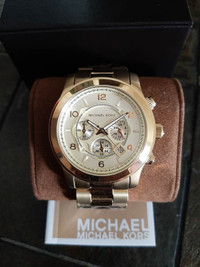Michael Kors Men's Runway Gold Chronograph Watch