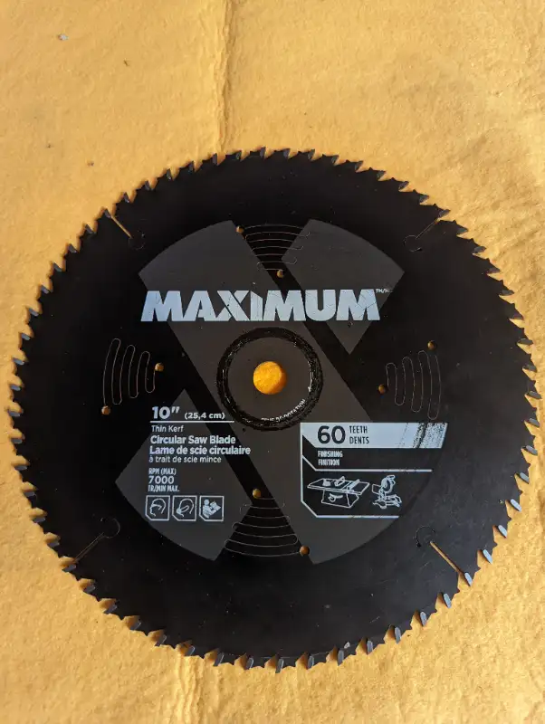 NEW 10 in. 12 in. Long Life Carbide Teeth Saw Blades. in Power Tools in London - Image 5