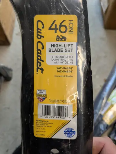 Cub Cadet MTD 46 Inch - 2 Blades - 942-04244, View more