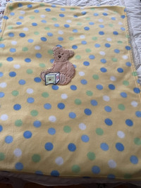 Yellow blanket with Teddy Bear