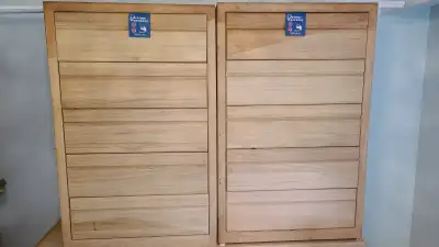 Woodland Solid wood set of dressers dovetail design 5 drawer, 2x, View more