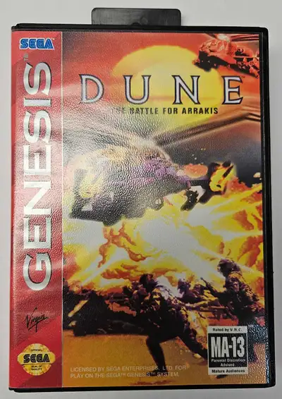 Dune: The Battle For Arrakis Sega Genesis 1993 Cart & Box, No Manual Open to trades. Can deliver any...