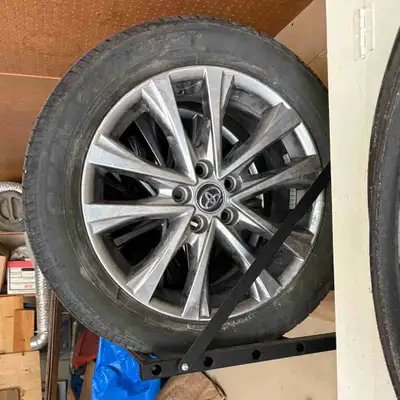 Stock rims from 2018 Limited with tires. Fair amount of tread left