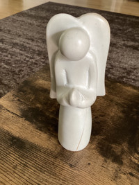 Hand Carved Soapstone Praying Angel Sculpture