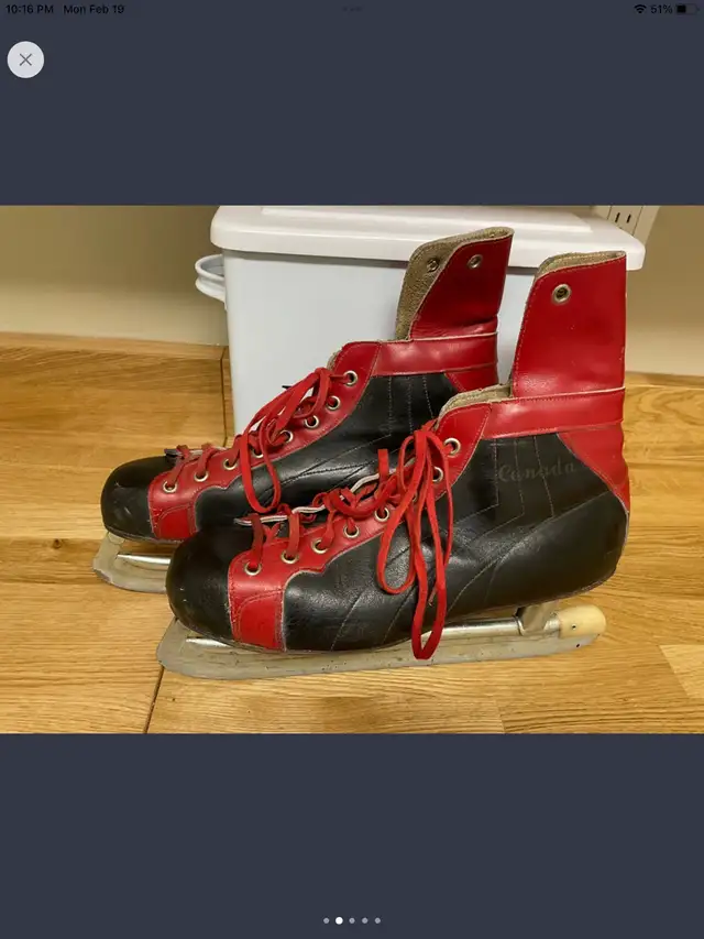Vintage Men’s Hockey Skates from the 1960s in Skates & Blades in Markham / York Region - Image 3