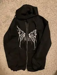 Graphic Zip up (butterfly)