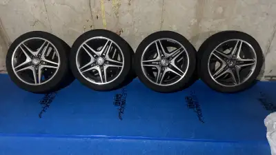 AMG rims Winter tires are probably good for one more season , Thousand dollars or best offer