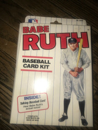 Vintage Babe Ruth Baseball 20 Card Kit Talking Baseball Card NIB