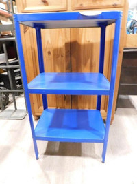 SIMPLE PAINTED ALL METAL SHELF STAND - 3 LEVELS