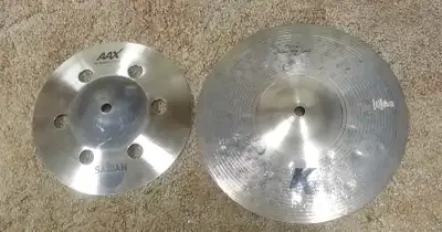 New Zildjian K.Dry, Sabian AAX splash cymbals., View more
