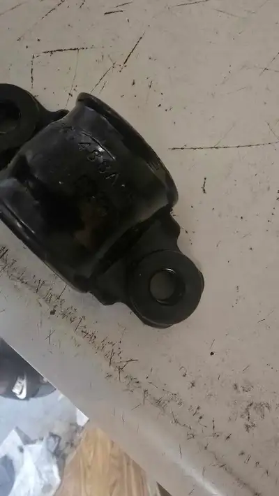 Genuine Ford stabilizer bar brackets fit 2013-2020 Ford models. These black metal brackets include i...