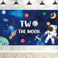 Two the Moon Photography Backdrop