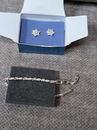 Tennis Bracelet and Earrings Set BNIB Avon