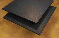 Commercial-Grade Rubber Flooring - 4' x 6' x 3/4" Sheets