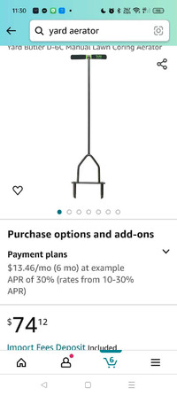 Yardbulter manual aerator 