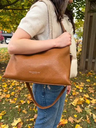 Viola Castellani Milano Genuine Leather Bag – Made in Italy, View more