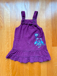 Purple Corduroy Dress, Size 2T (2 yr)