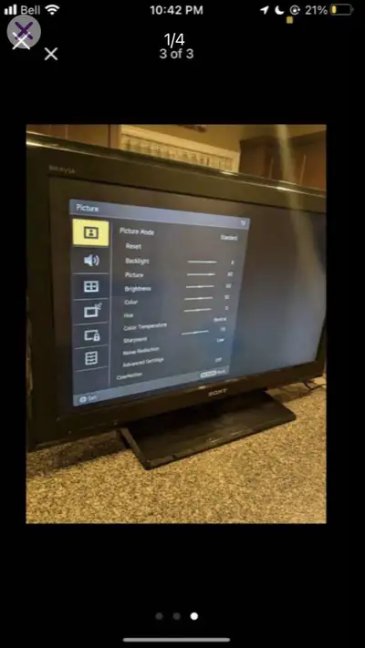 Sony tv 42” works remote, View more