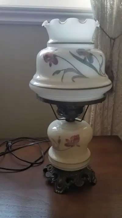 Vintage Porcelain Hurricane Lamp, View more