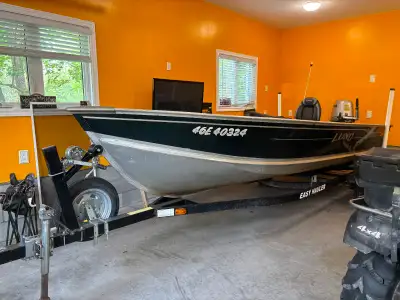 2002 50hp Honda motor, 16 foot SSU Lund boat with trailer in excellent shape. Kept in garage when no...