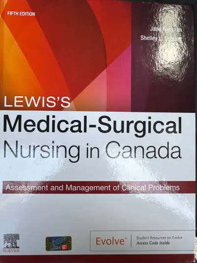 Lewis’s medical surgical nursing in Canada textbook, View more