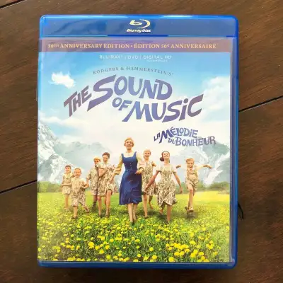 The Sound of Music (3-Disc 45th Anniversary Edition) DVD + BD Combo [Blu-ray]. Comes with slipcase,...