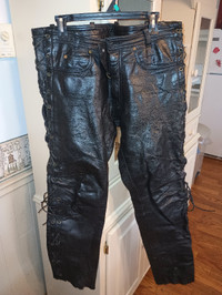 Bike leather pants