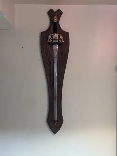 Decorative Sword with Display Plaque, View more