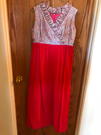 Velvet and Brocade Formal Gown
