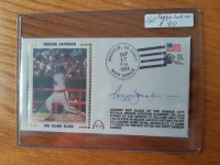 Reggie Jackson autographed Sep 17 1984 1st Day Cover Signed auto
