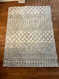 Tapis blanc et gris Lan Art Milos polypropylene carpet rug