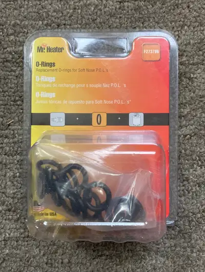 I have Mr heater brand o-rings for sale. 20 are in the package. These fit soft nose P.O.L. propane e...