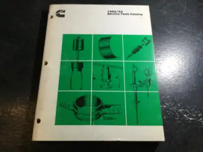 1982/83 Cummins Diesel Engines Service Tools Catalog Group 22 OEM Part number 3377971-03 1982-1983 p...