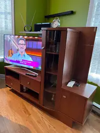 TV stand and cupboard and side table