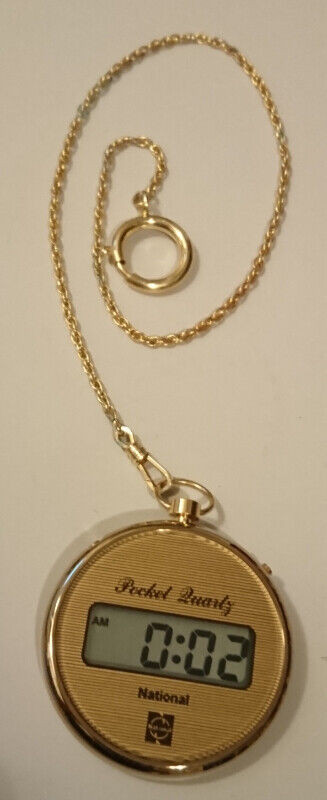 Vintage National Pocket Quartz Pocket Watch in Arts & Collectibles in Oshawa / Durham Region