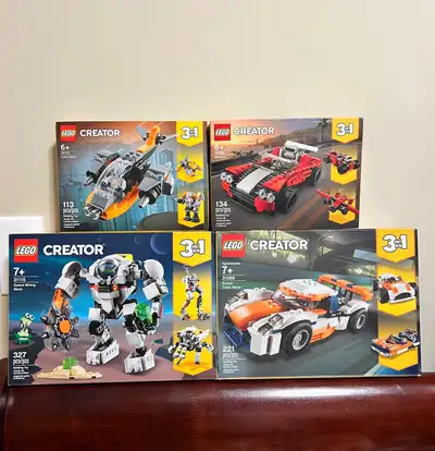 Lego Creator 3111, 31100, 31115, 31089 BNIB, View more