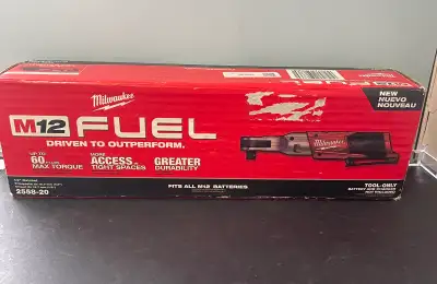 MILWAUKEE M12 FUEL 1/2” RATCHET , View more