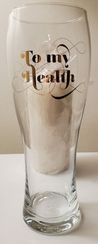 Various beer glasses including 22 oz. beer glass - stylized