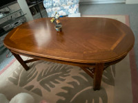 Brown solid wood coffee table