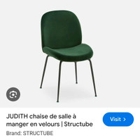 Structube chaises cuisine/kitchen chairs