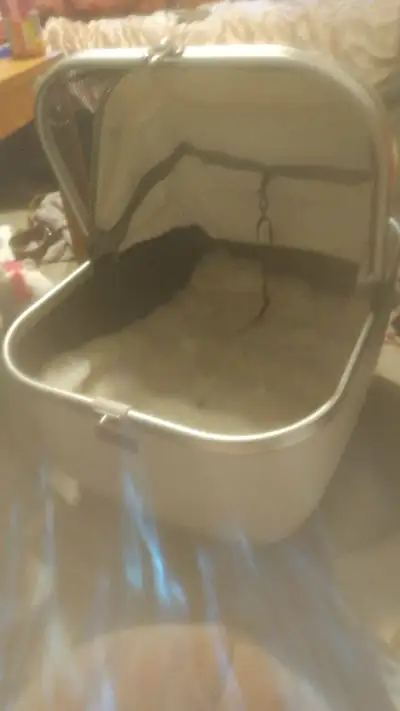 Small animal bassinet pull behind carrier, View more