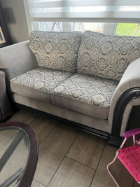 Patterned love seat