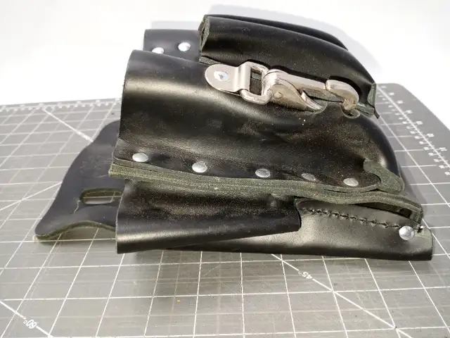 KLEIN TOOLS 5165 Black Leather Tool Pouch65565413873154124