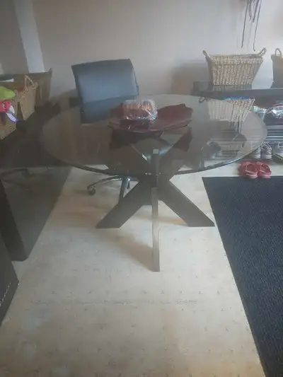 kitchen table with side table., View more