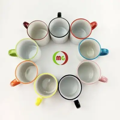 11oz Sublimation Mug Rim/Handle Colored 36pcs/case, View more