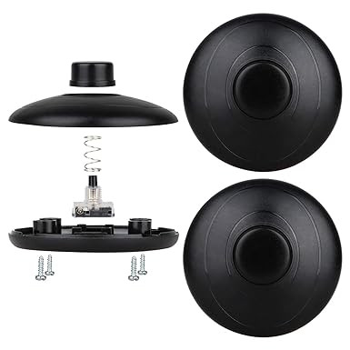Set of 3 Lamp Foot Pedal Switches, Black / Round, Brand New in Indoor Lighting & Fans in Barrie